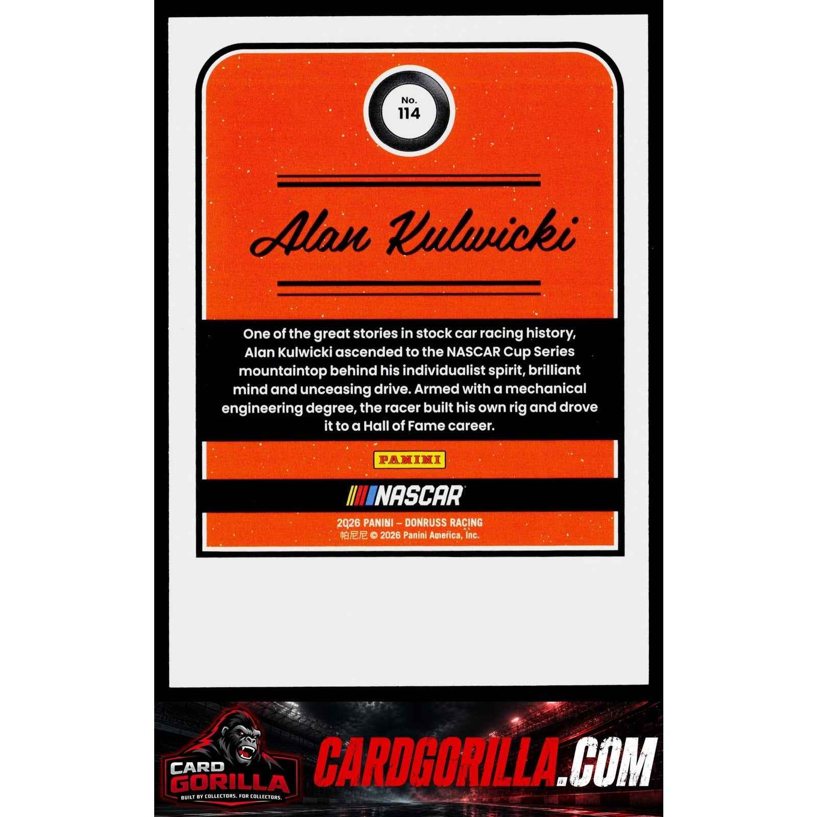 2026 Donruss #114 Alan Kulwicki Purple #/99