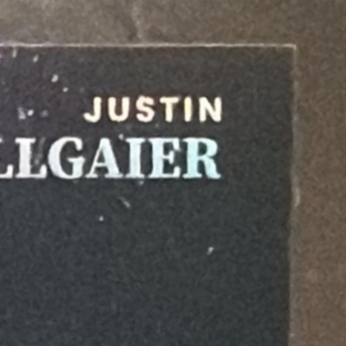 2026 Panini Select NASCAR Justin Allgaier #9 Black Color Blast