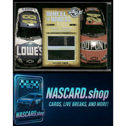 2010 Wheels Main Event Jimmie Johnson Jeff Gordon Wheel to Wheel Holofoil /10 - Card Gorilla
