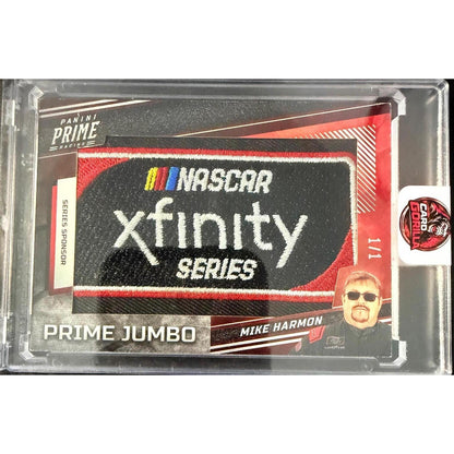 2023 Panini Prime #PJ-MHA Mike Harmon Prime Jumbo Series Sponsor #1/1