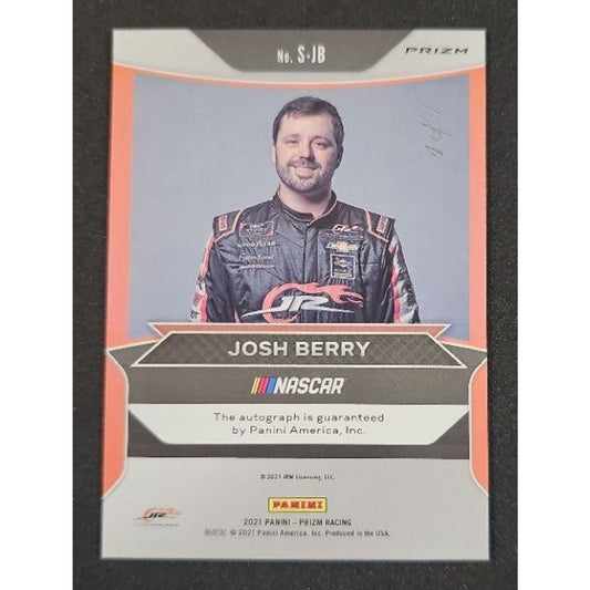 2021 Panini Prizm Josh Berry #S-JB Signing Sessions Gold Vinyl 1/1 RC