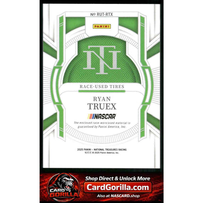 2025 National Treasures Ryan Truex Race Used Tires Holo Gold #/10