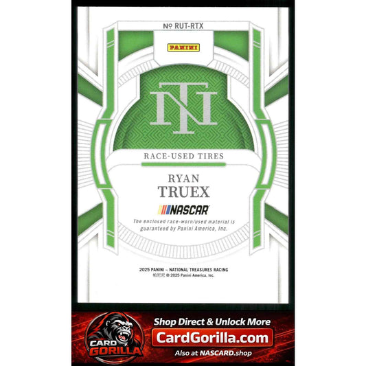 2025 National Treasures Ryan Truex Race Used Tires Holo Gold #/10