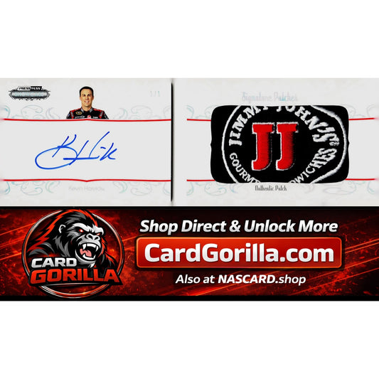 2013 Press Pass Showcase Kevin Harvick Jumbo Jimmy Johns Patch Booklet #1/1