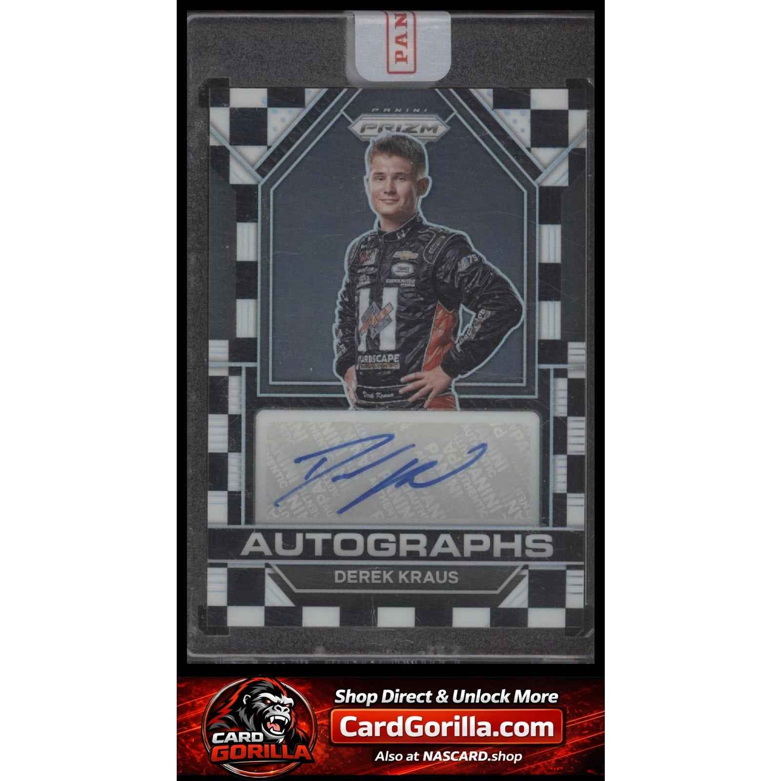 2023 Panini Prizm #A-DKR Derek Kraus Autographs Checkered Flag Prizm #/50