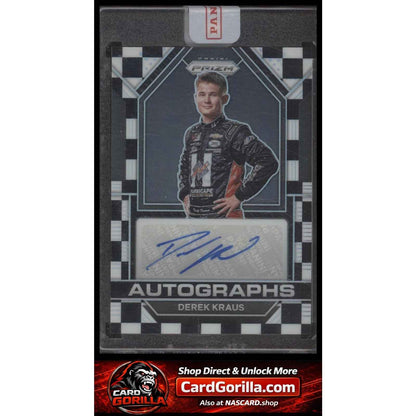 2023 Panini Prizm #A-DKR Derek Kraus Autographs Checkered Flag Prizm #/50