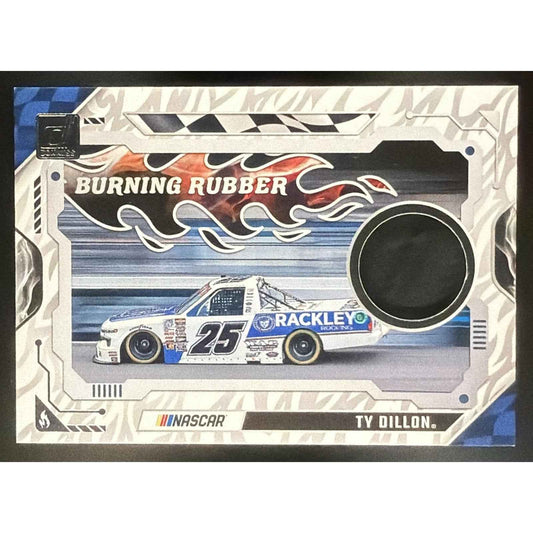 2025 Panini Donruss NASCAR Ty Dillon #13 Burning Rubber Materials