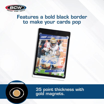 BCW Magnetic Card Holder - 35 PT Black Border