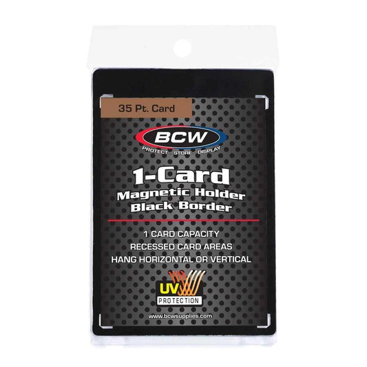 BCW Magnetic Card Holder - 35 PT Black Border
