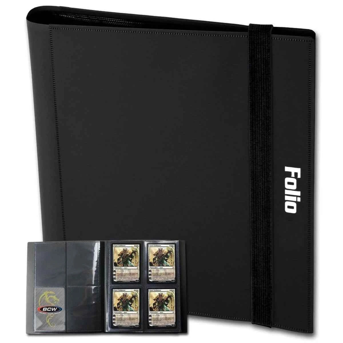 BCW Folio 4-Pocket Trading Card Binder – 160-Card Storage