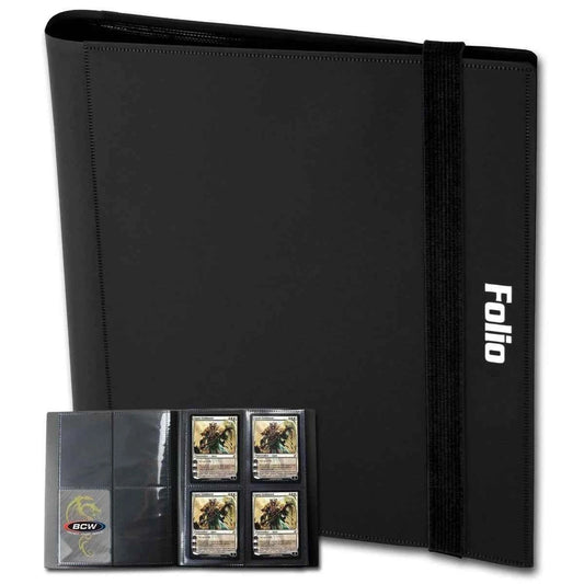 BCW Folio 4-Pocket Trading Card Binder – 160-Card Storage