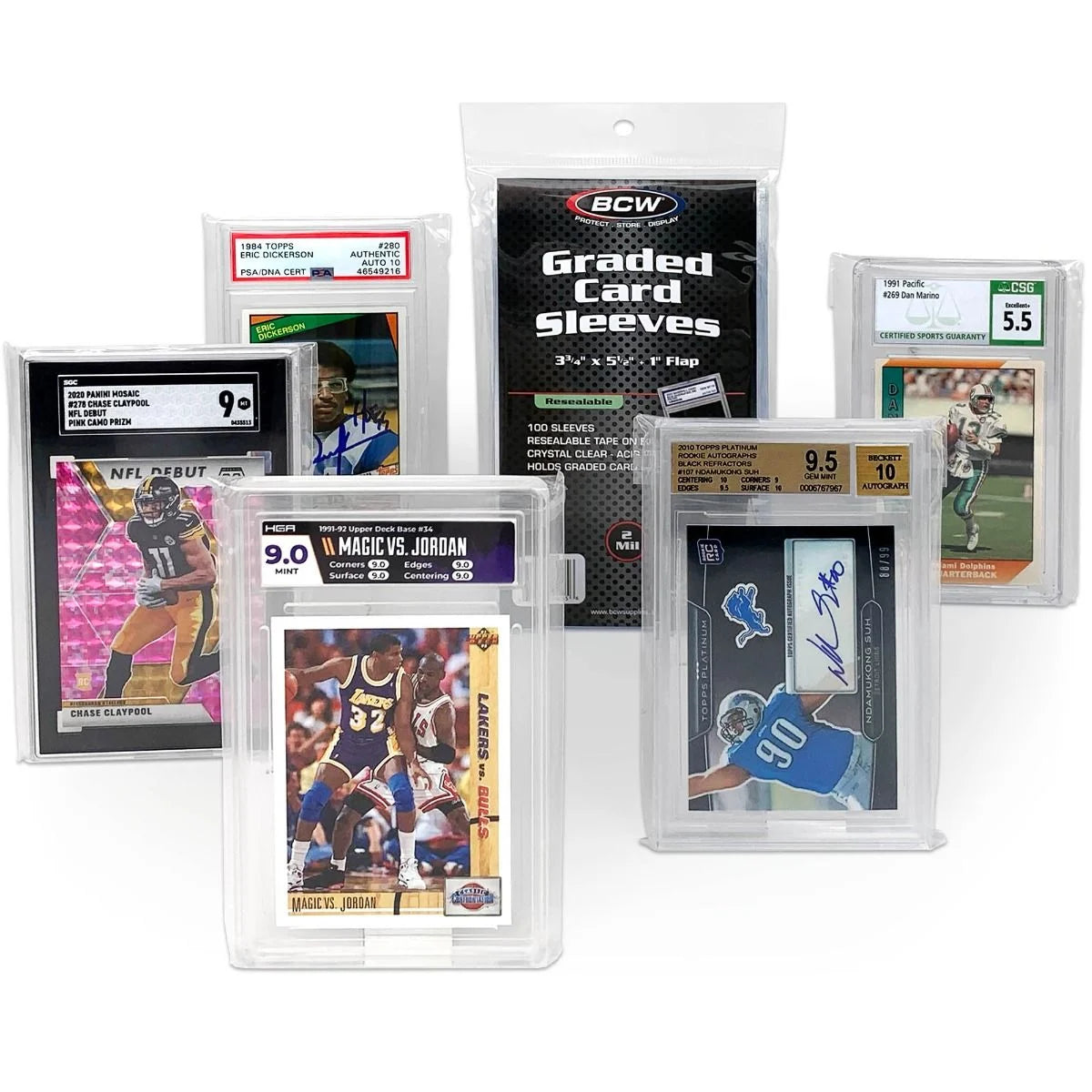 BCW Resealable Graded Card Sleeves (100 Pack)