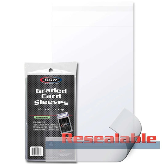 BCW Resealable Graded Card Sleeves (100 Pack)