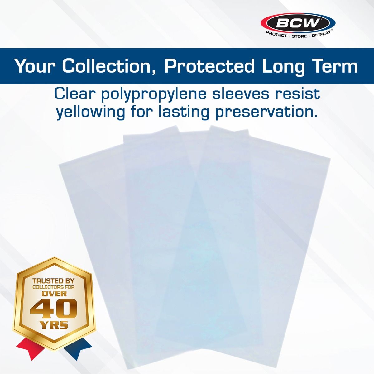 BCW Resealable Graded Card Sleeves (100 Pack)