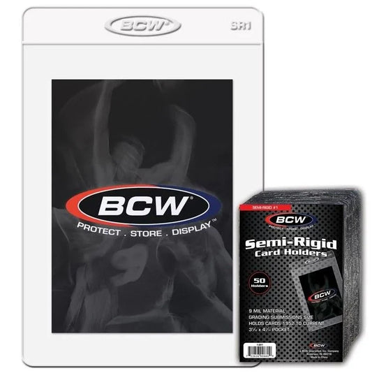 BCW Semi-Rigid Card Holder #1 (50 count)