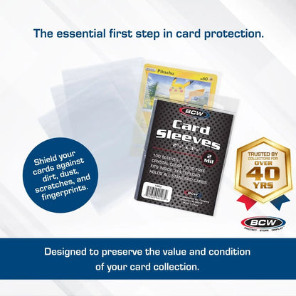BCW Standard Card Sleeves (100 Pack)