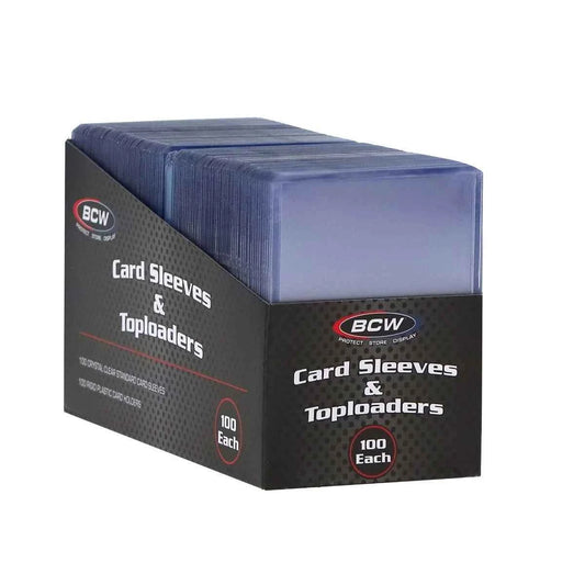 BCW 100 Count Card Sleeve & Toploader Combo Pack
