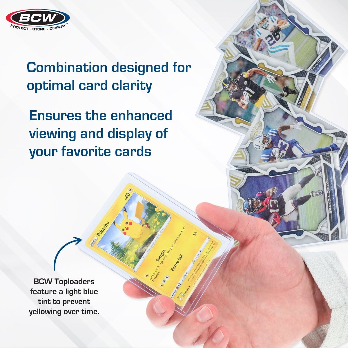 BCW 100 Count Card Sleeve & Toploader Combo Pack