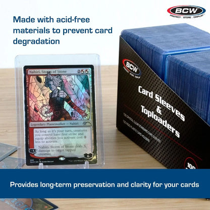 BCW 100 Count Card Sleeve & Toploader Combo Pack