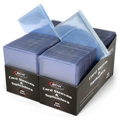 BCW 200 Count Card Sleeve & Toploader Combo Pack