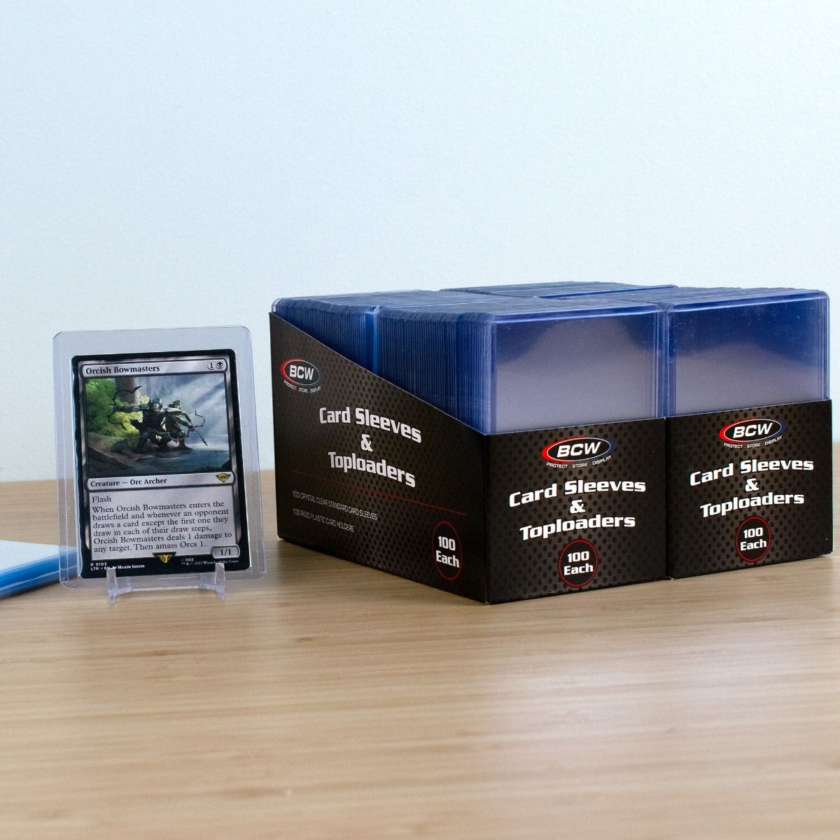 BCW 200 Count Card Sleeve & Toploader Combo Pack