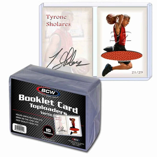 BCW Booklet Card Toploader - Vertical (10 Pack)