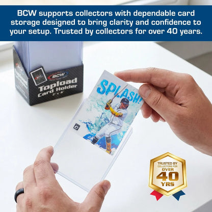 BCW 3x4 Topload Card Holder - 35 PT (25 Pack)