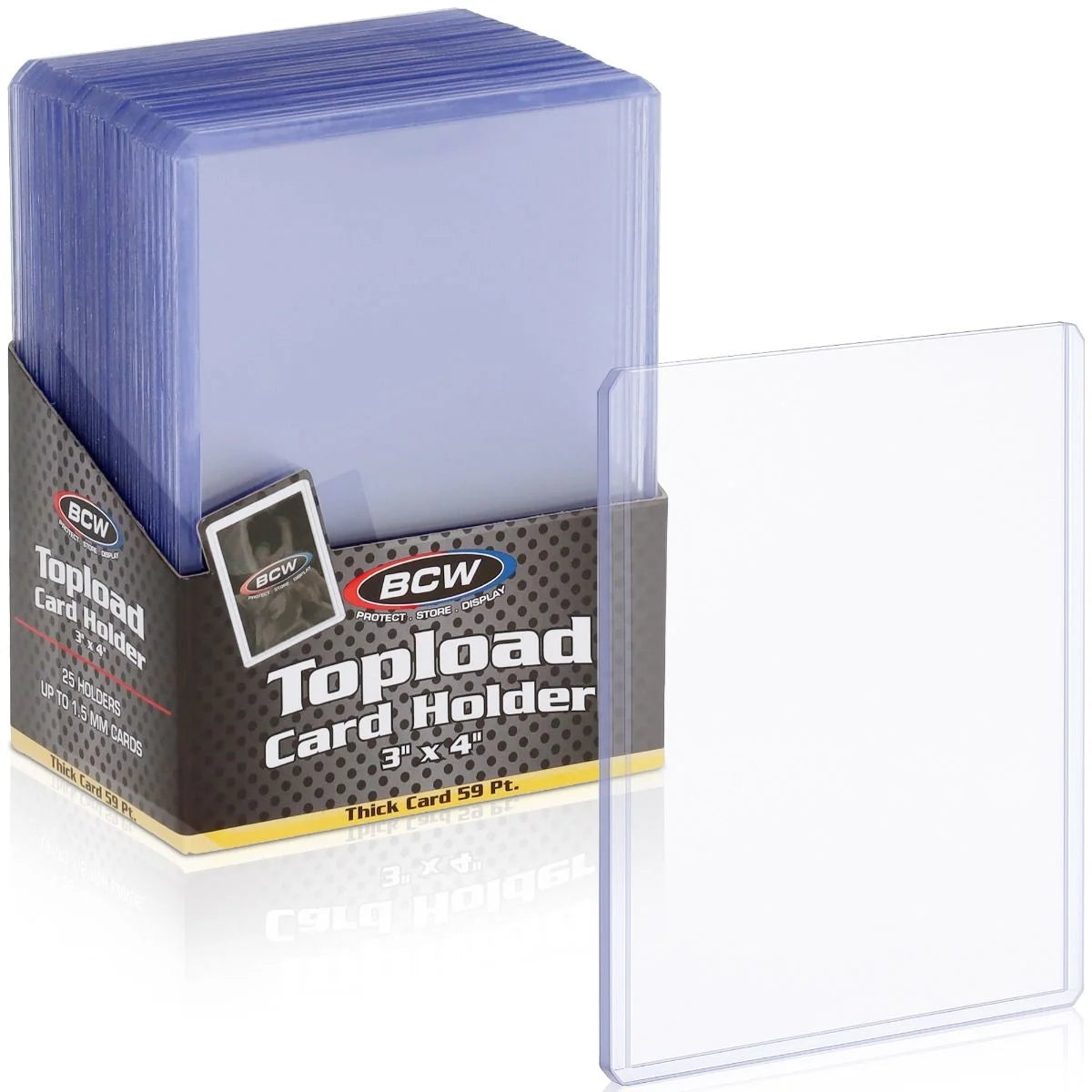 BCW Thick Card Toploader - 59 PT (25 Pack)