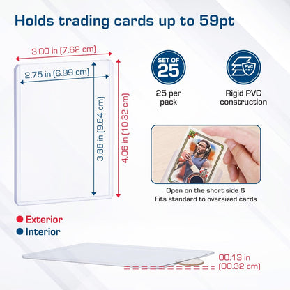 BCW Thick Card Toploader - 59 PT (25 Pack)