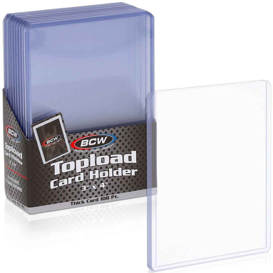 BCW Thick Card Toploader - 108 PT (10 pack)
