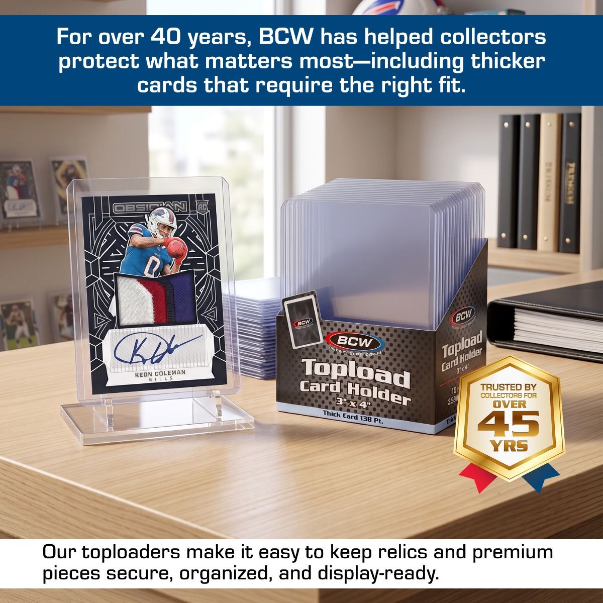 BCW Thick Card Toploader - 138 PT (10 Pack)