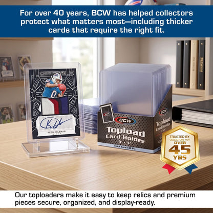 BCW Thick Card Toploader - 138 PT (10 Pack)