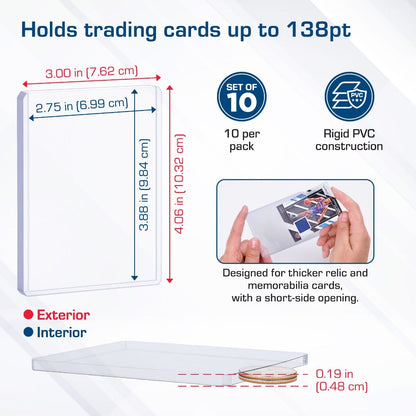 BCW Thick Card Toploader - 138 PT (10 Pack)