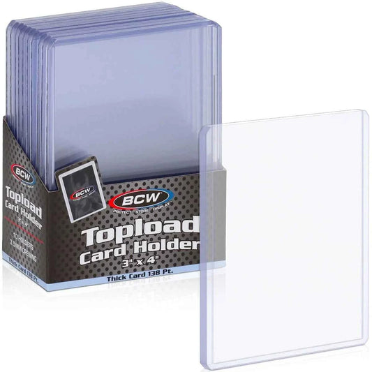 BCW Thick Card Toploader - 138 PT (10 Pack)