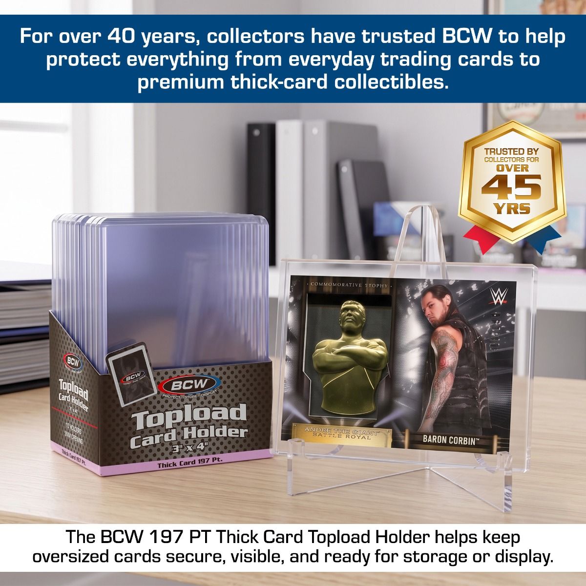 BCW Thick Card Toploader - 197 PT (10 Pack)