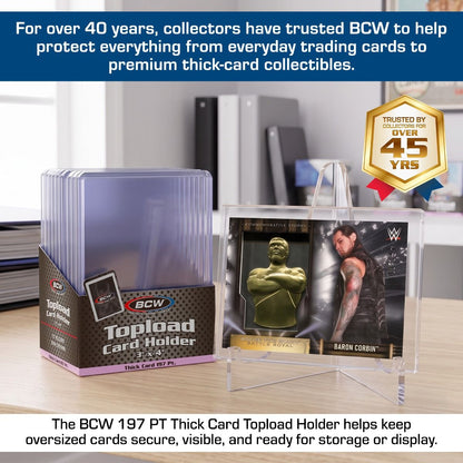 BCW Thick Card Toploader - 197 PT (10 Pack)