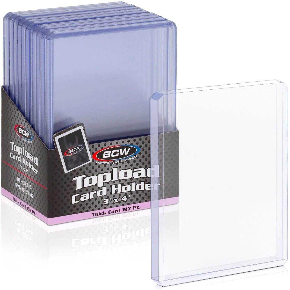 BCW Thick Card Toploader - 197 PT (10 Pack)