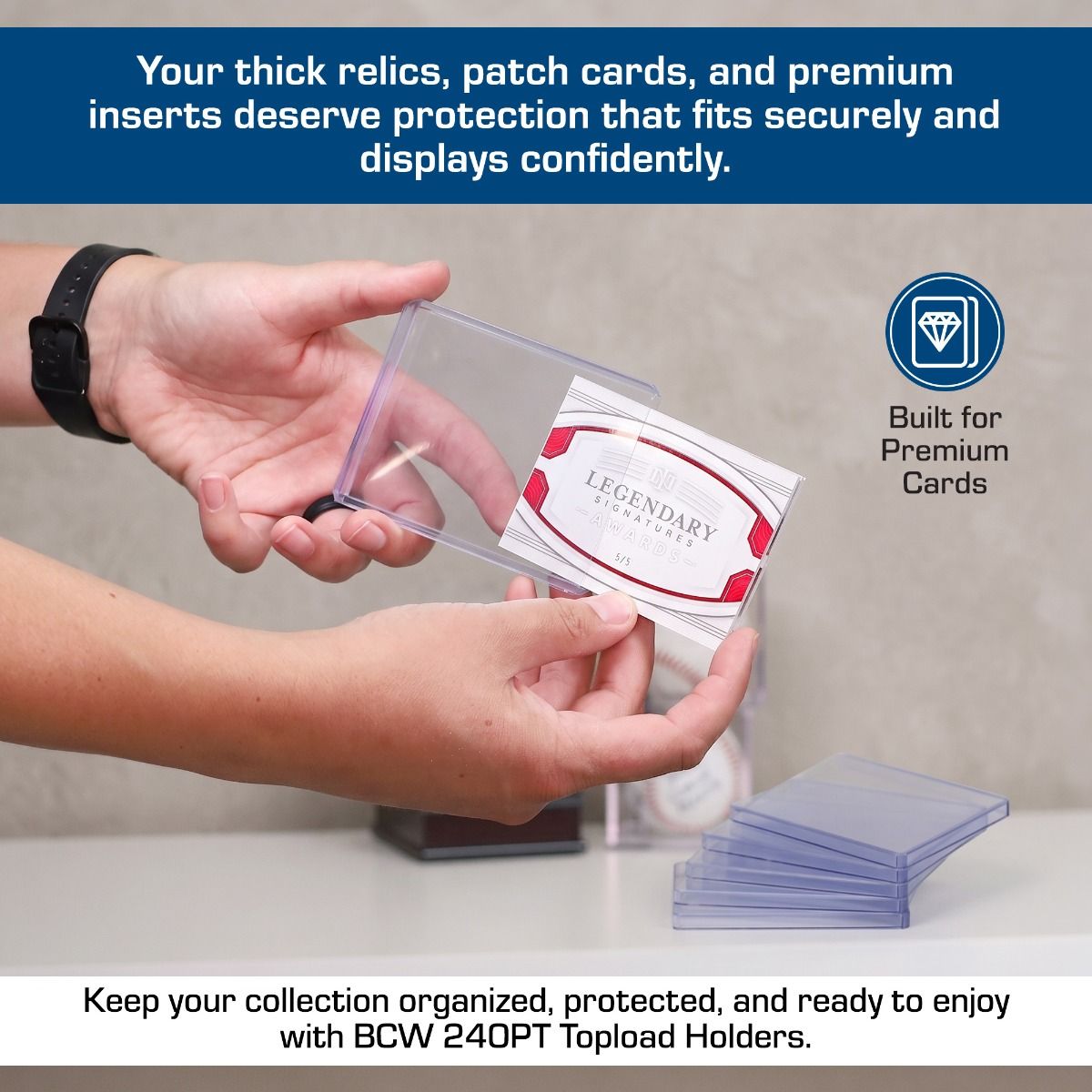 BCW Thick Card Toploader - 240 PT (10 Pack)