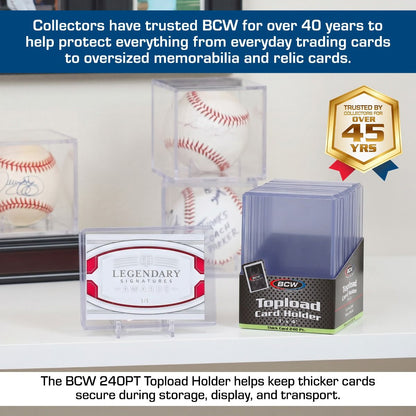 BCW Thick Card Toploader - 240 PT (10 Pack)
