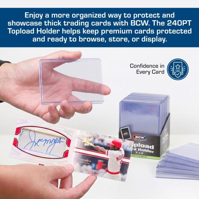 BCW Thick Card Toploader - 240 PT (10 Pack)