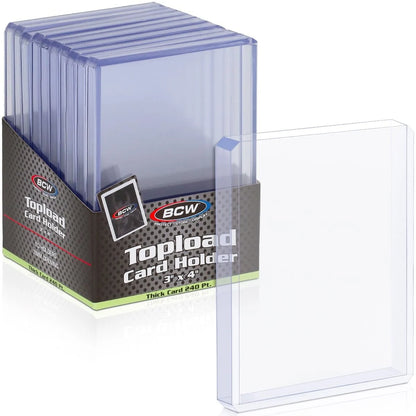 BCW Thick Card Toploader - 240 PT (10 Pack)