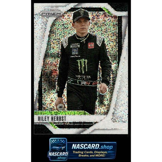 2025 Panini Prizm #76 Riley Herbst White Sparkle