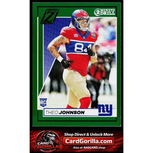 2024 Panini Zenith #191 Theo Johnson Two Minute Drill