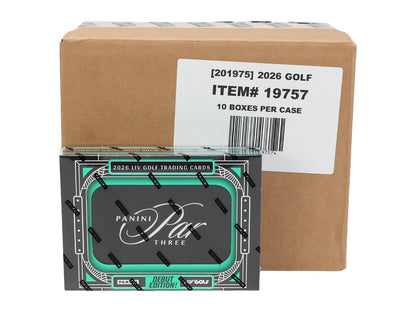 2026 Panini Par Three LIV Golf Hobby 10-Box Case