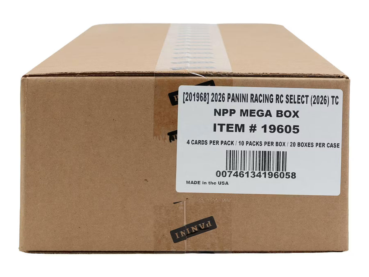 2026 Panini Select NASCAR Racing Mega Box Sealed Case (20 Boxes)