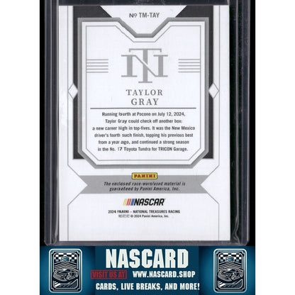 2024 Panini National Treasures #TM-TAY Taylor Gray Timeline Materials - NASCARD.shop