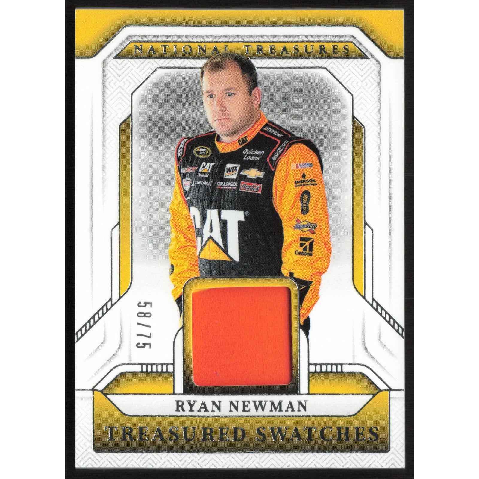 2025 Panini National Treasures #TS-RNM Ryan Newman Treasured Swatches #/75