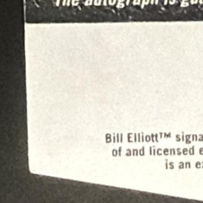 2023 Panini Prime Bill Elliott #PNS-BEL Die Cut Number Signatures Red 6/50 Auto