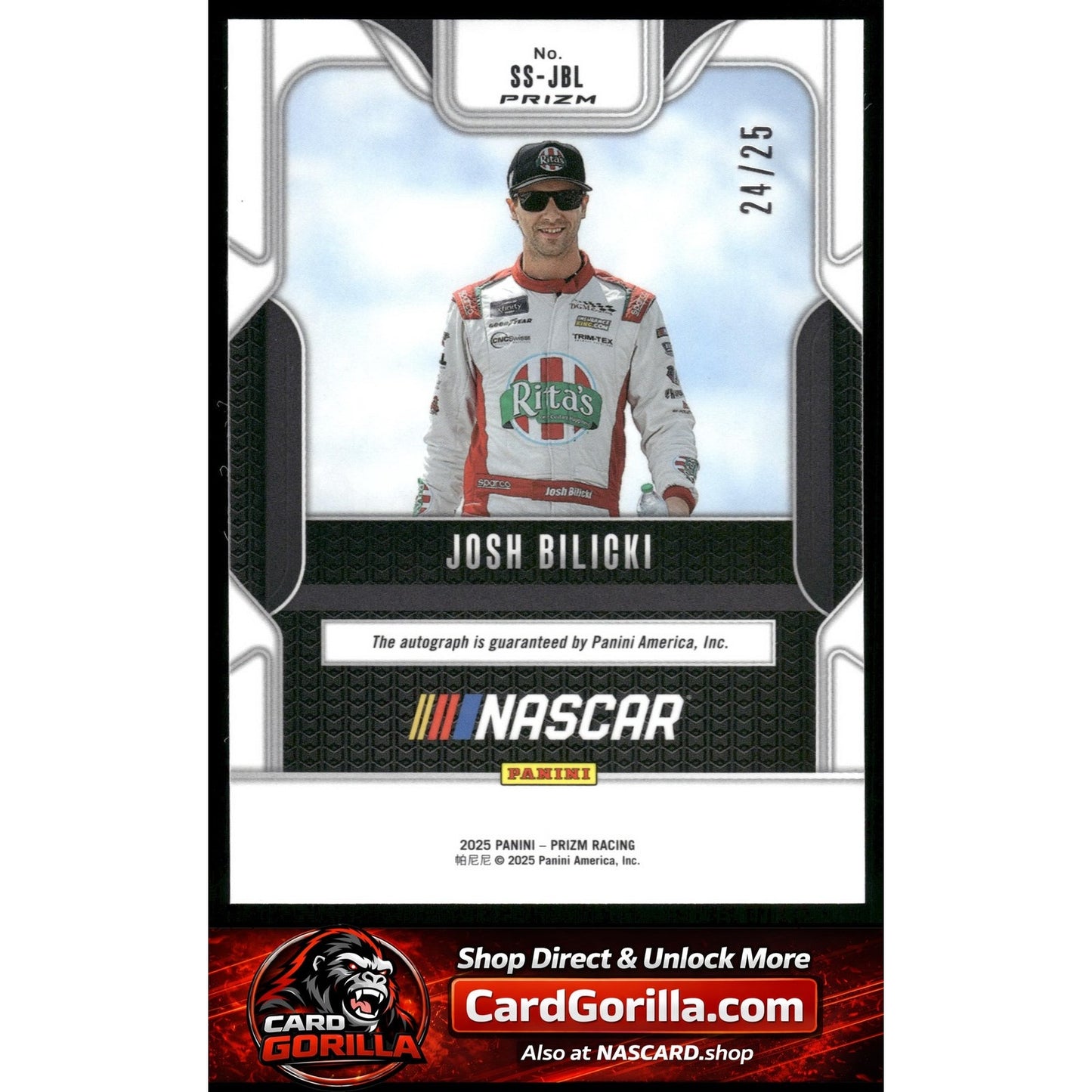 2025 Panini Prizm #SS-JBL Josh Bilicki Sensational Signatures Mojo #/25
