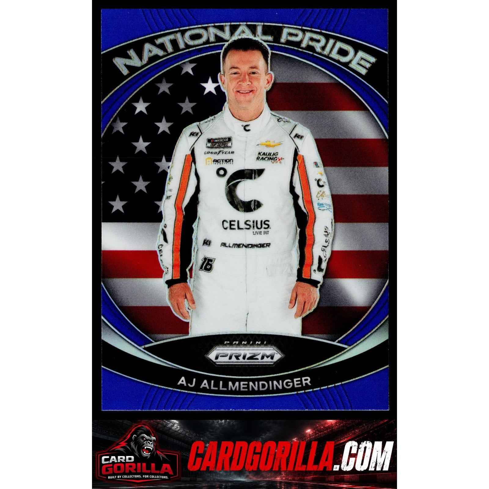 2024 Panini Prizm #8 AJ Allmendinger National Pride Blue #/49